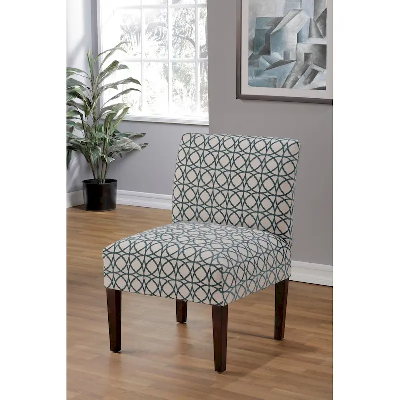 Armless Slipper Chair – Multiple Colors, Polyester, Single Seat