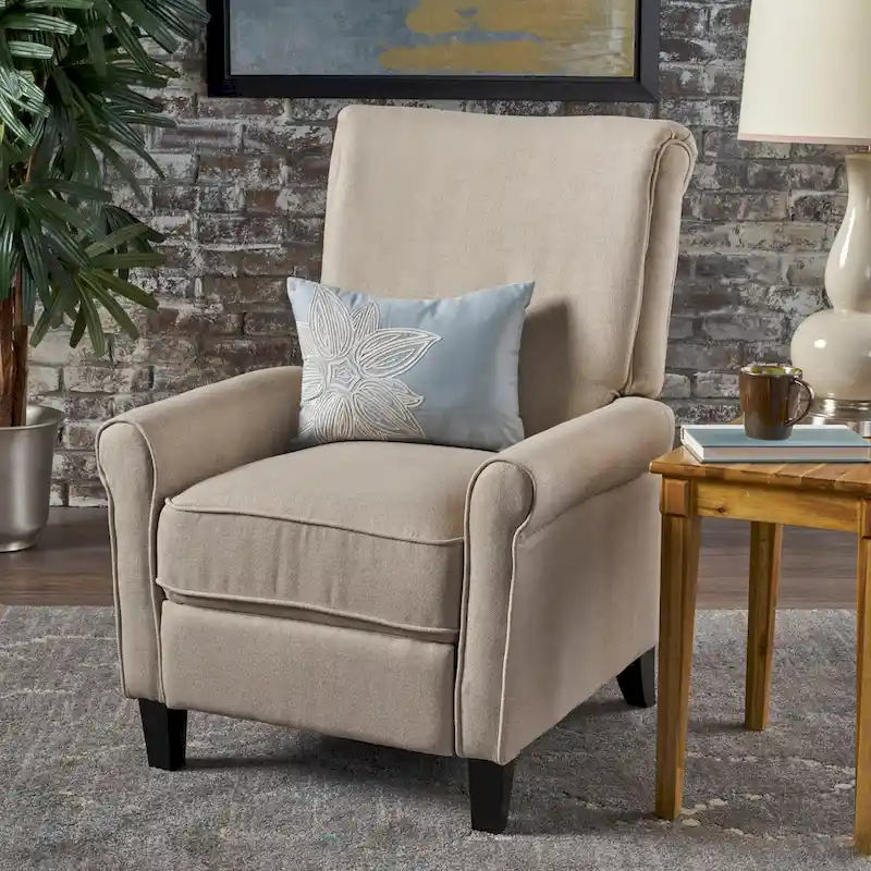 Charell Traditional Fabric Recliner by Christopher Knight Home
