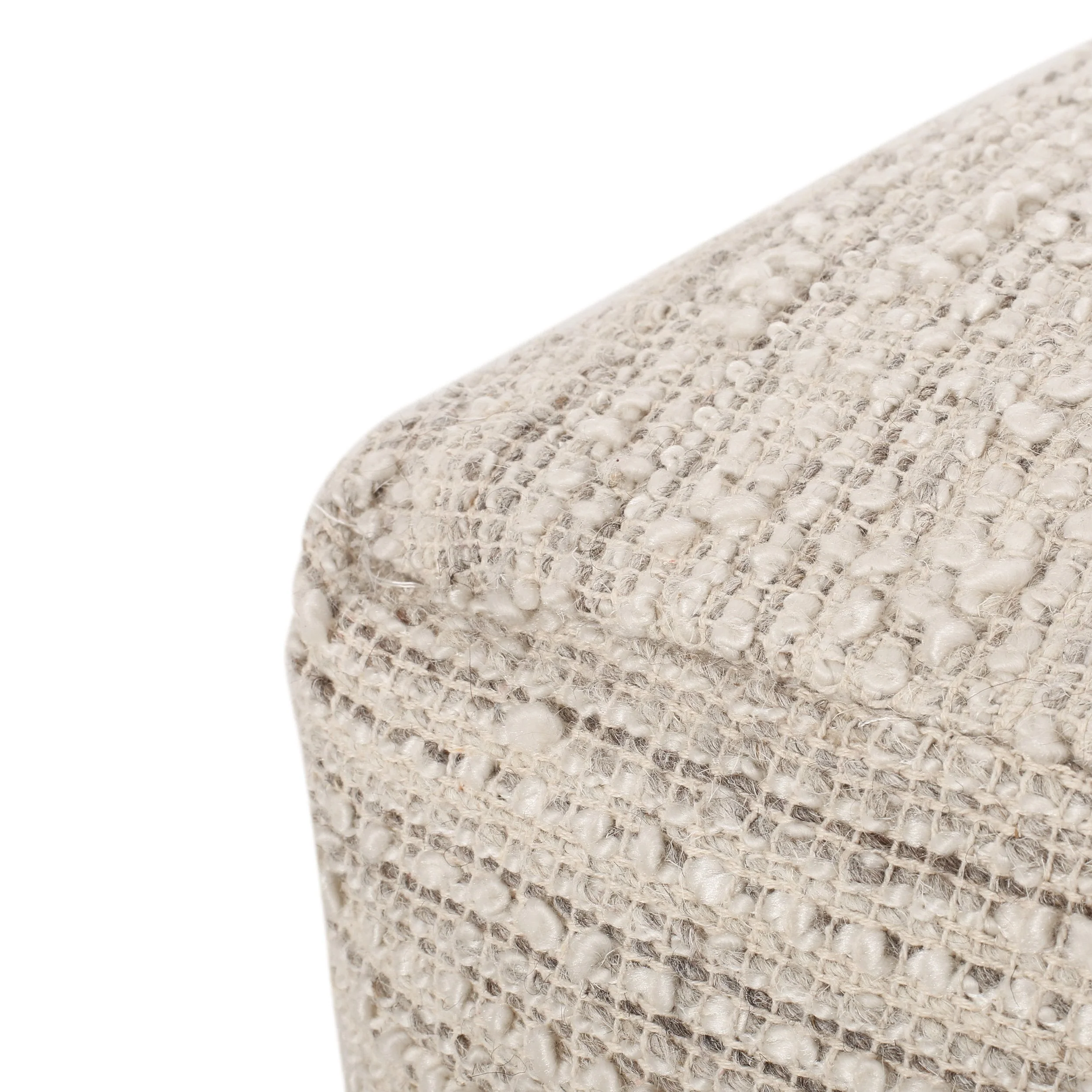 Boho Handcrafted Fabric Cube Pouf - NH604413