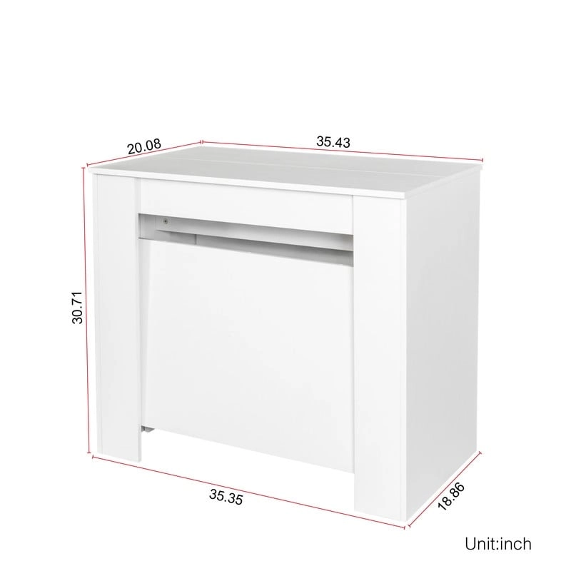 Multifunctional Extendable Wooden Dining Table