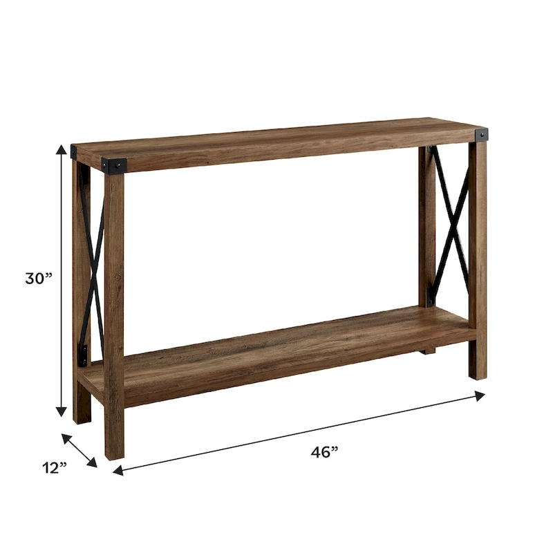 Middlebrook 46-inch X-frame Farmhouse Entry Table