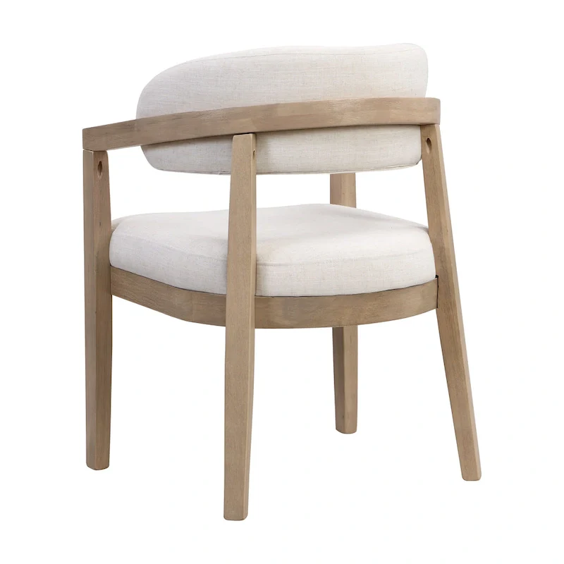 Christopher Knight Home - Carter Modern Dining Armchair Set of 2 with Upholstered Seating and Solid Wood Frame