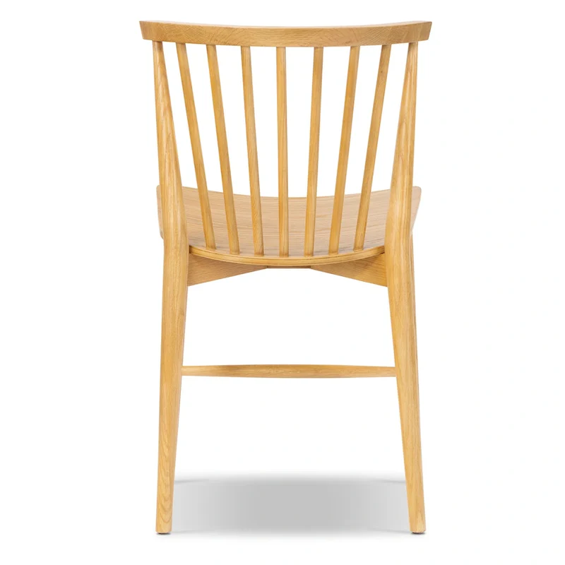 Poly & Bark Ligna Dining Chair - Spindled Bark with Solid Wood Frame