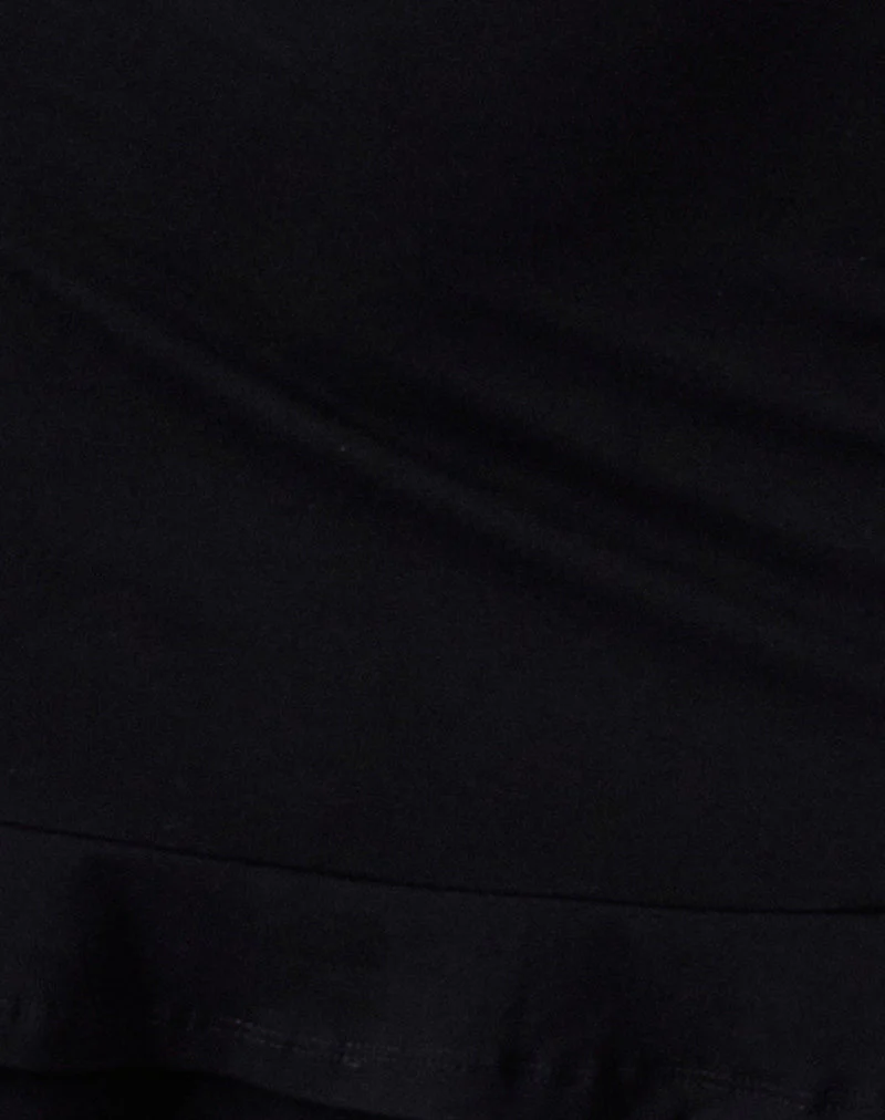 Opaline Backless Mini Dress in Black