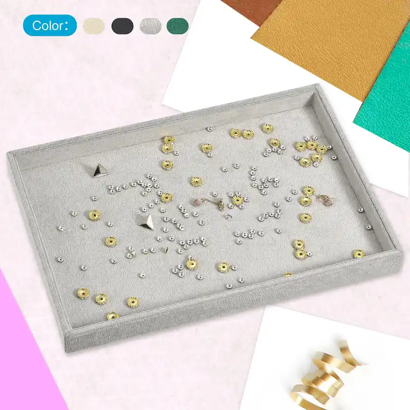 Jewelry Tray, 4 Pack - Stackable Jewelry Display Tray with Lid