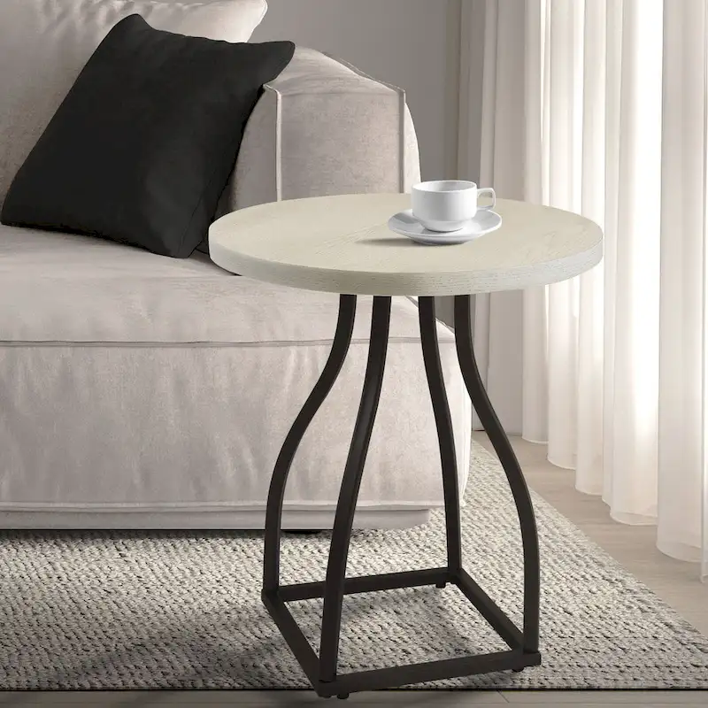 HomePop Lindsay Metal Base Accent Table