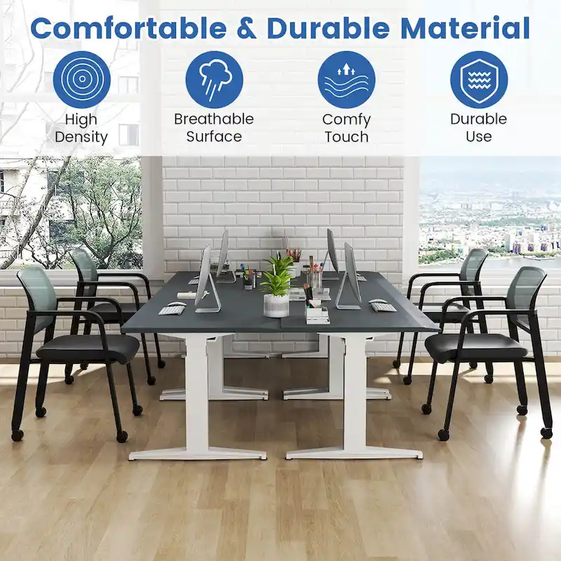 Conference Chairs Set of 2/4 Stackable Office Guest Mesh Chair