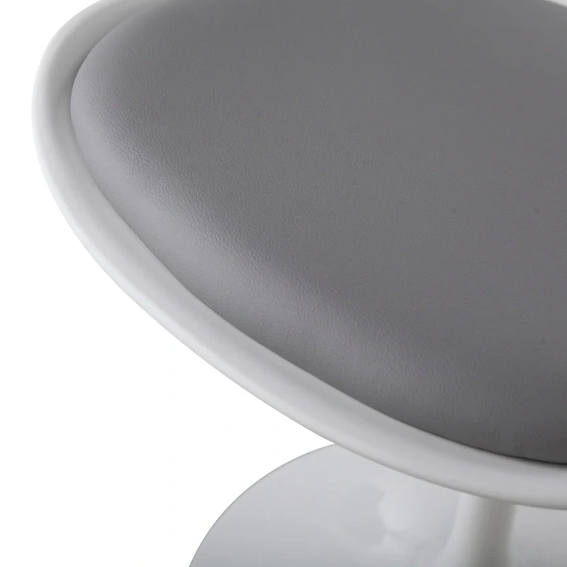 Swivel Tulip Side Chair,Dining Chair with Cushioned Seat and Curved Backrest