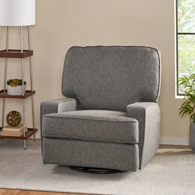 Crockett Traditional Glider Recliner with Swivel by Christopher Knight Home