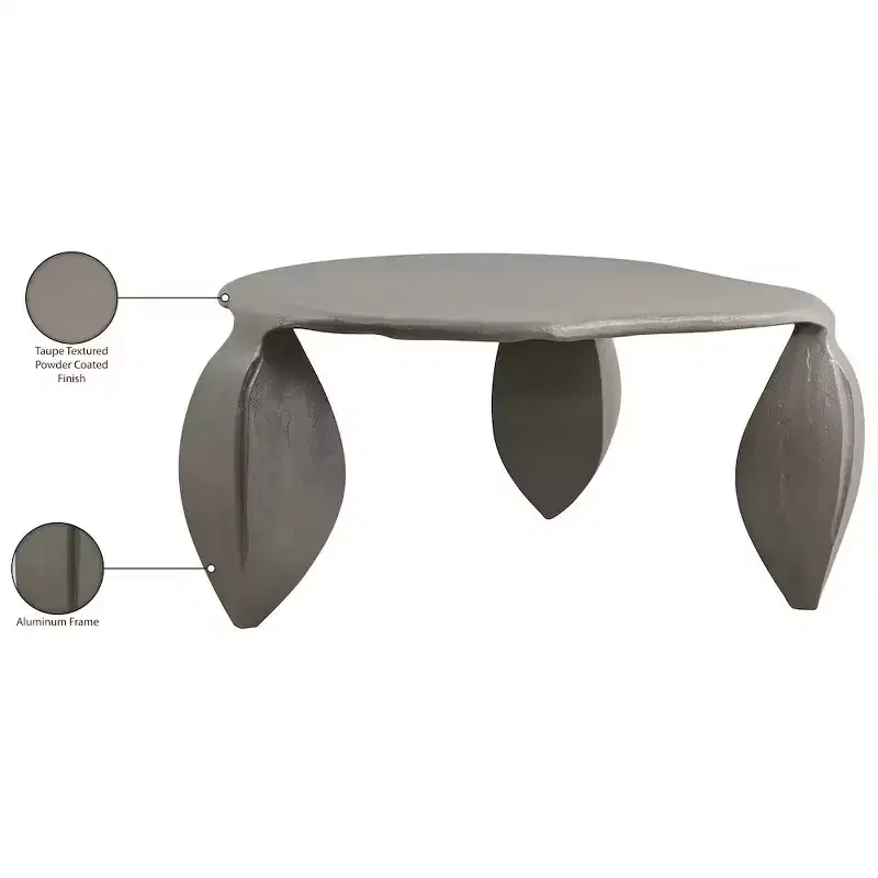 Meridian Furniture Pueblo Aluminum Coffee Table