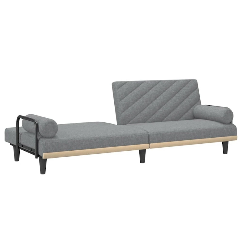 vidaXL Sleeper Sofa with Armrests Sofa Couch Recliner Chair Loveseat Fabric - 80.7 x 35 x 27.6