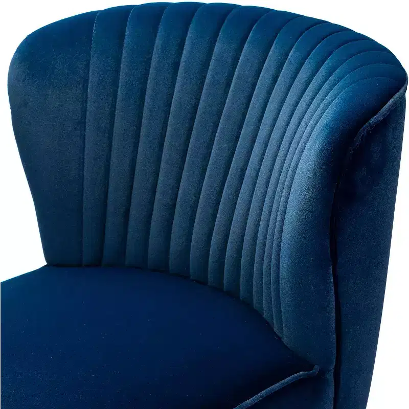 Quentin Velvet Accent Side Chair with Padded Seat Set of 2 | Karat Home