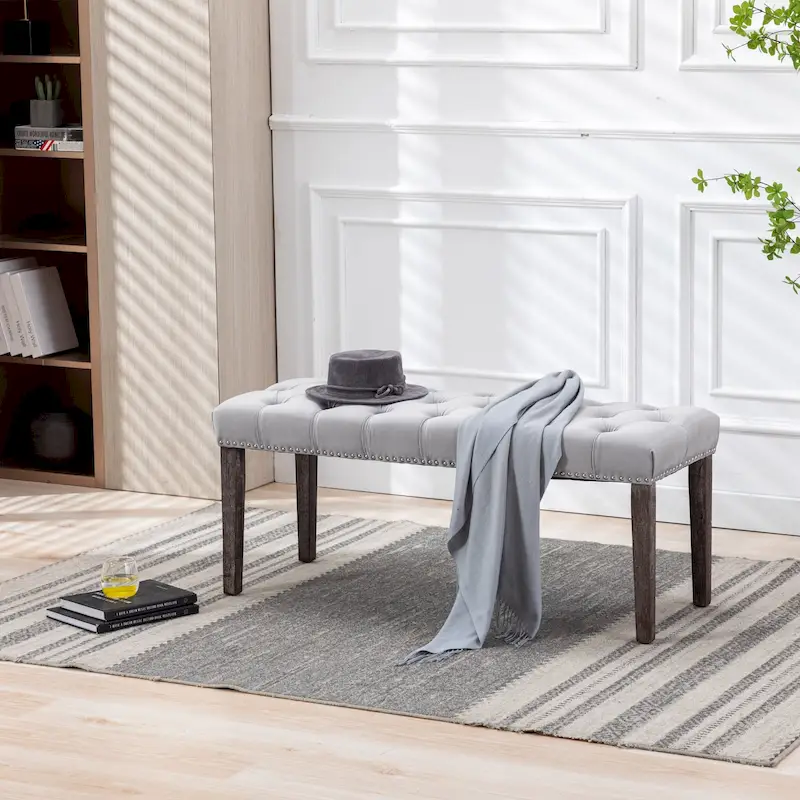 Velvet Dining Bench Bedroom Bench