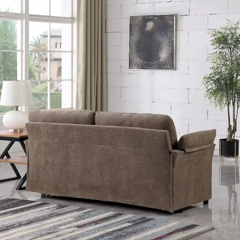 Modern Chenille Loveseat Sofa Couch