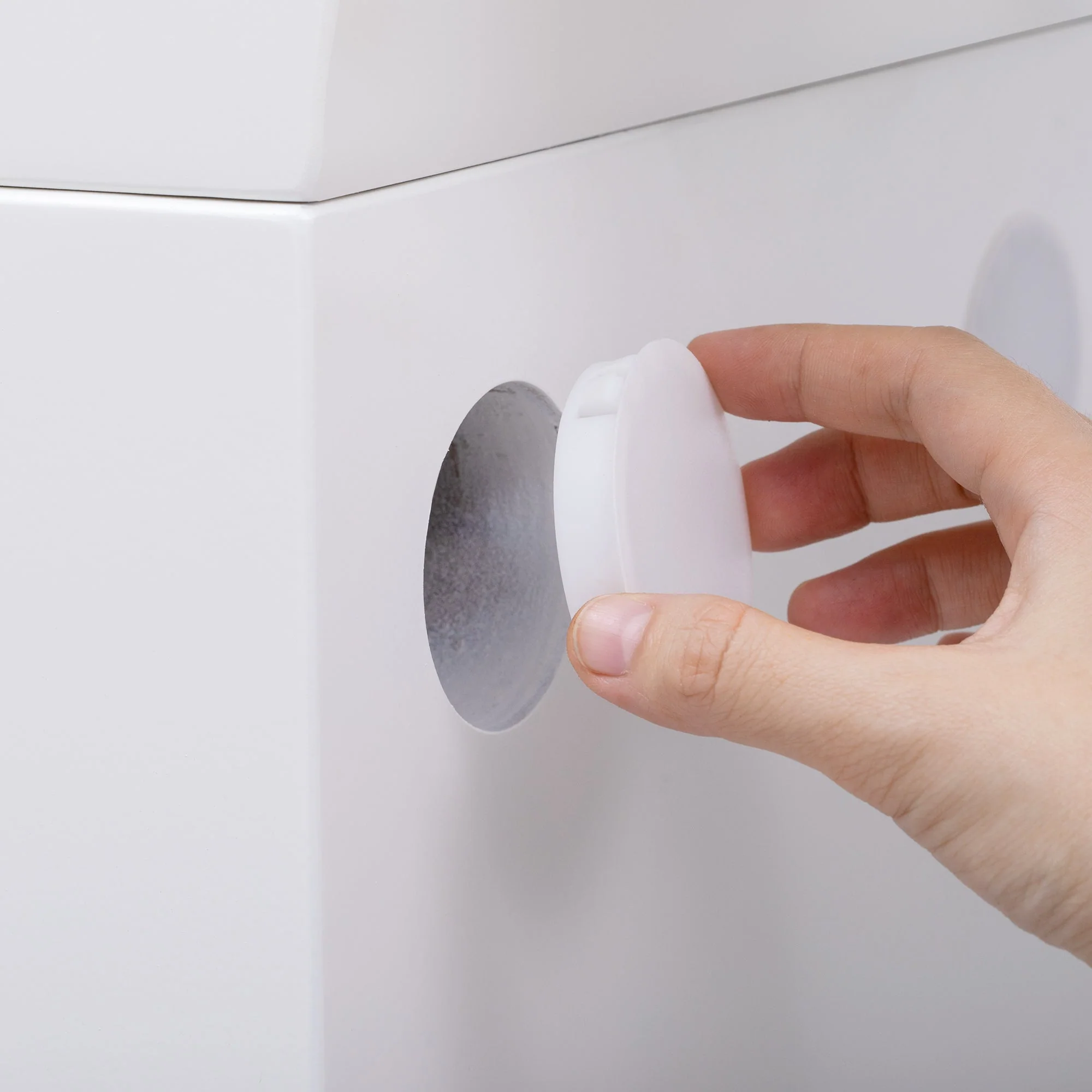 Modern Wood Rectangle Console Table, White