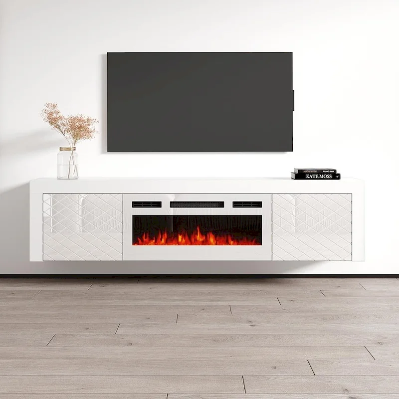 Dia WH-EF Electric Fireplace 71 TV Stand