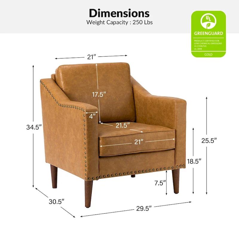 Duarte Transitional Armchair with Sloped Arms Set of 2