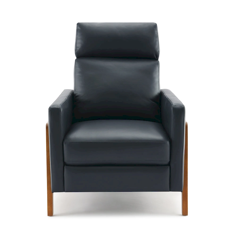 Roland Top Grain Leather Push Back Recliner by Greyson Living