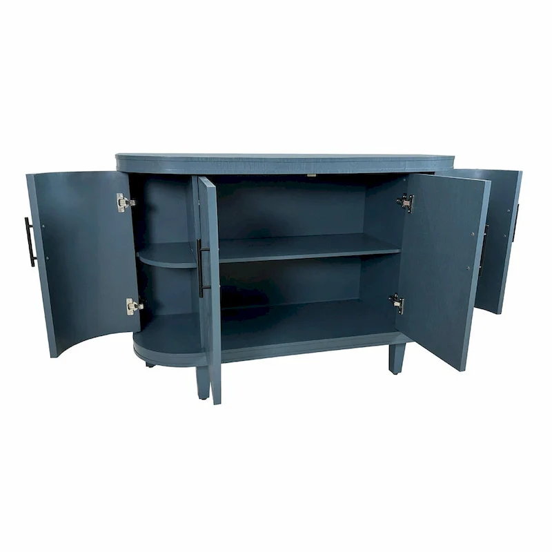 47.2-Inch Wooden Console Table & Coffee Bar Cabinet