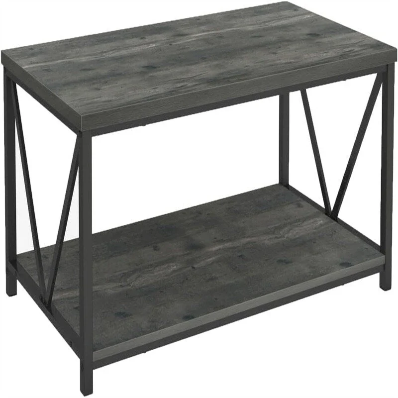 Coffee Table Rustic Wood - 21.6D x 39.3W x 17.7H