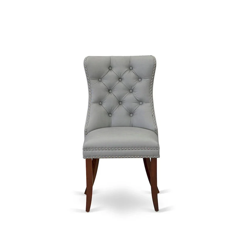 Dining Table and Chair Set — Includes a rectangular solid wood dining table and upholstered dining chairs, Mahogany Finish (Optional Components)