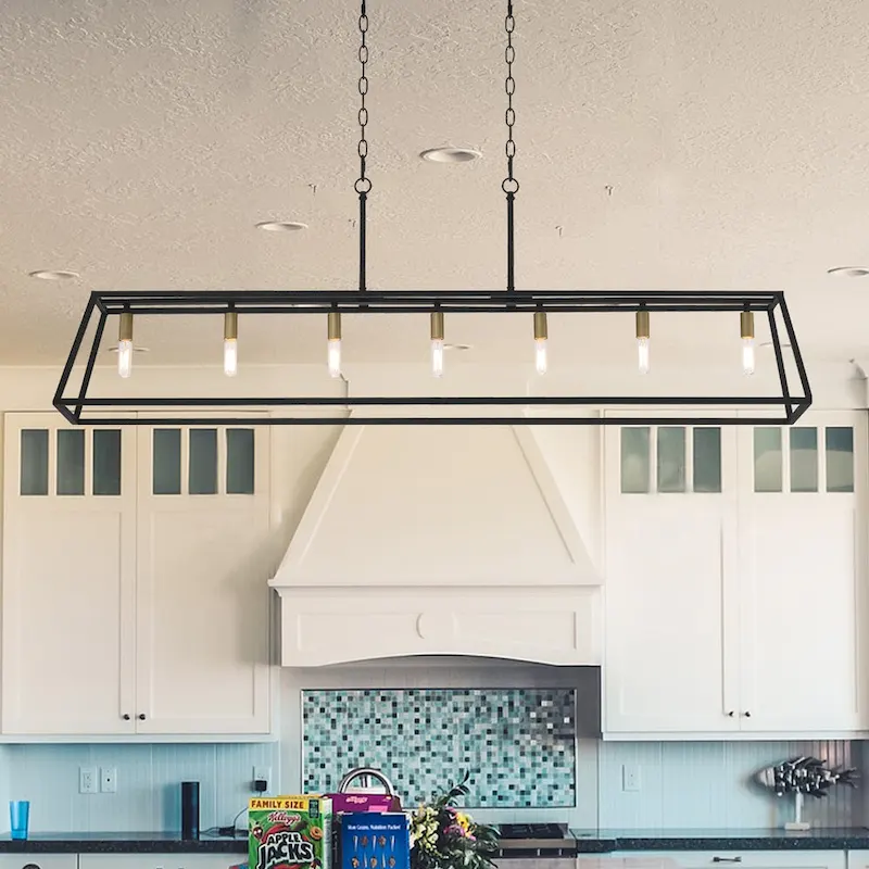 7-light Large Modern Farmhouse Kitchen Island Lighting - 55