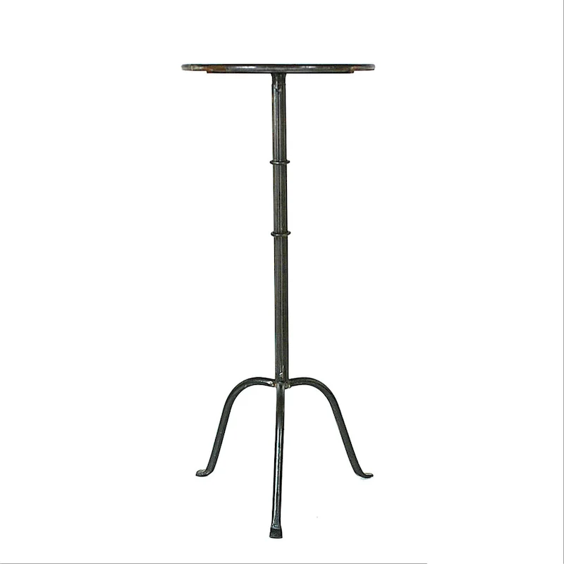 Round Metal Drink Table