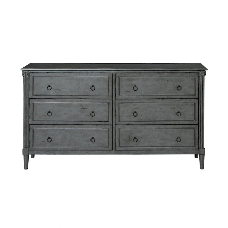Joneigh Traditional 60-inch Wide 6-Drawer Double Dresser by