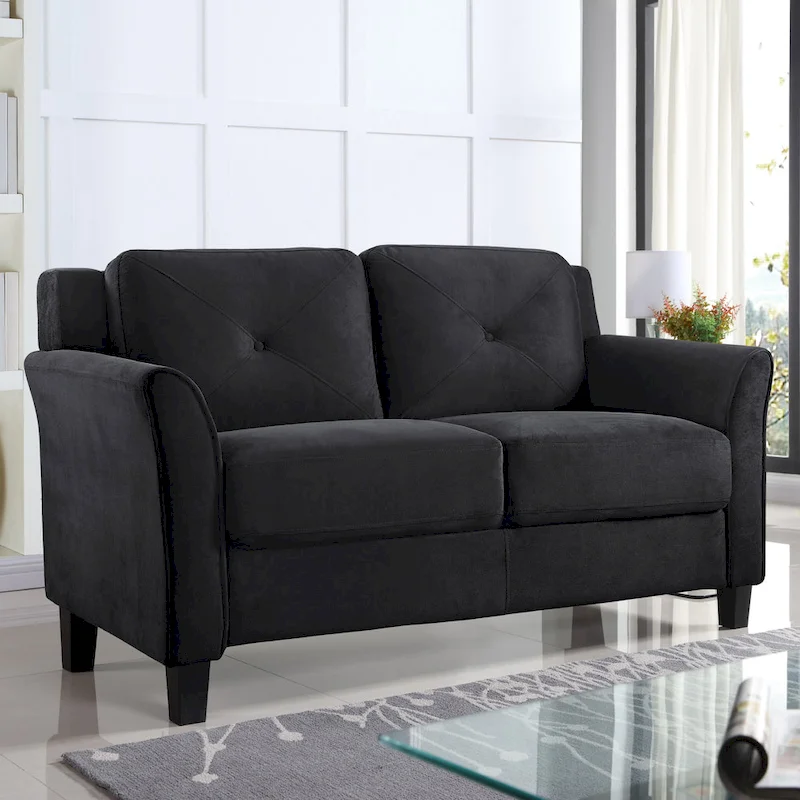 iLounge Harvard Microfiber Loveseat