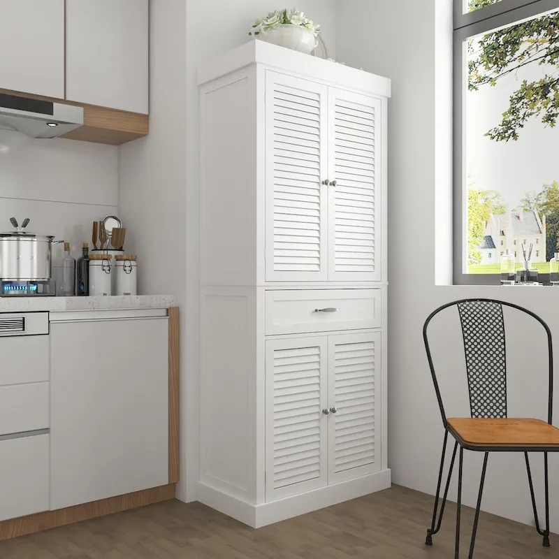 Timehcee 30Shoe Cabinet Storage Cabinet Doors Wooden Floor Cabinet