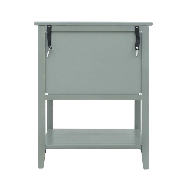 American Style Side Table End Table with 2 Drawer