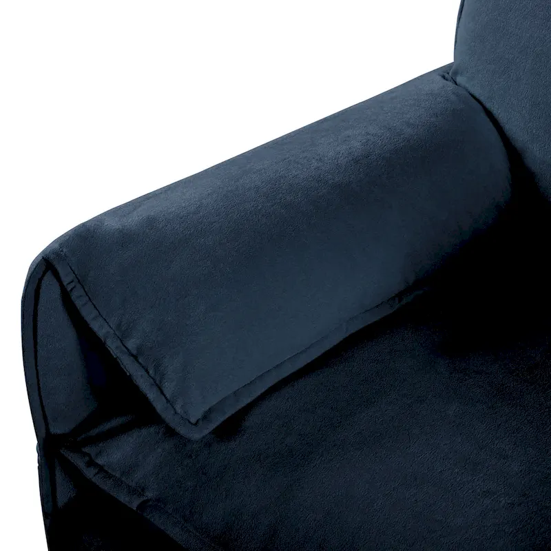 75.59 Chenille Cloud Loveseat Sofa with Deep Seat and 4 Pillows