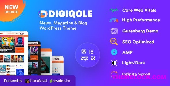 Digiqole v2.2.8 - News Magazine WordPress Theme