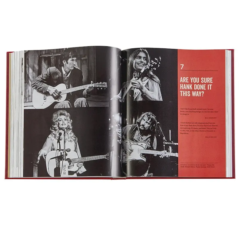 Graphic Image Ken Burns & Dayton Duncan: Country Music Coffee Table Book, Leathere, Red