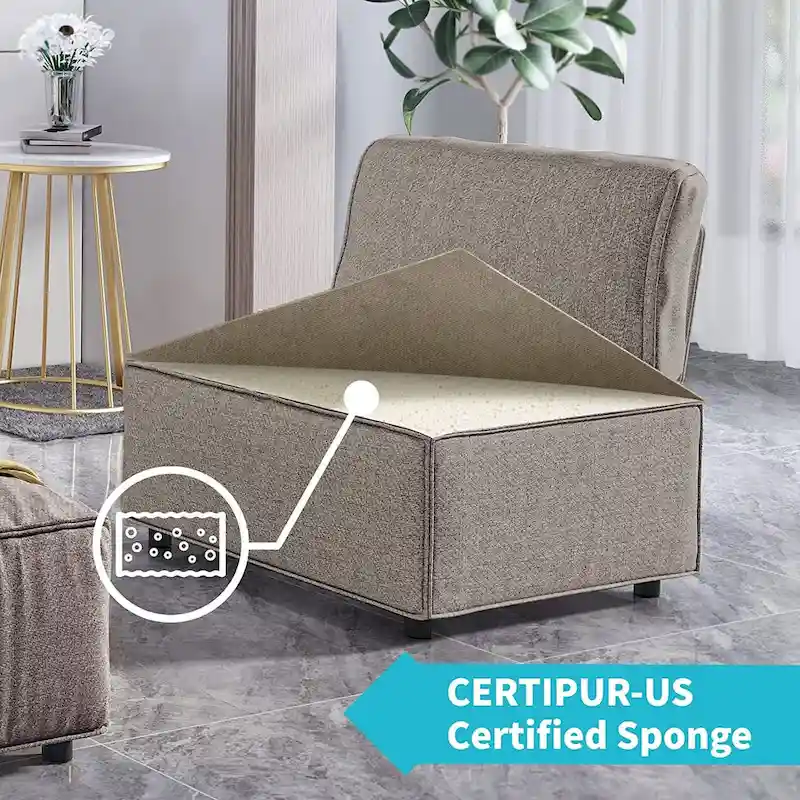 Mixoy Convertible Modular Sleeper Couch with Ottoman