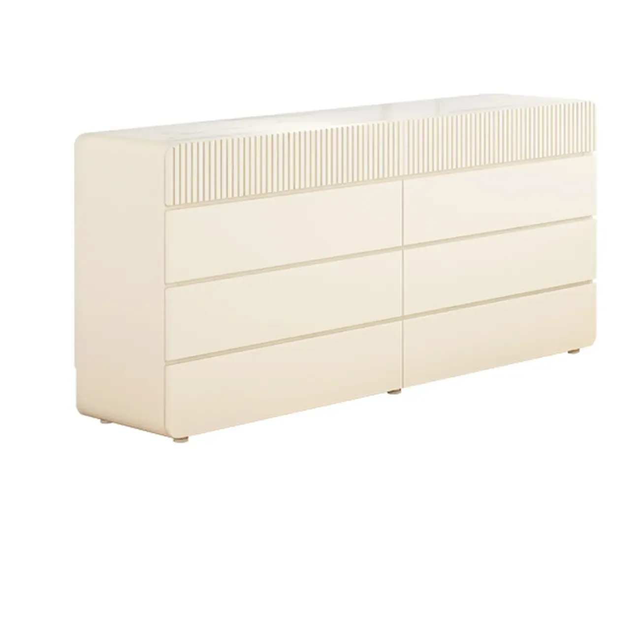 Versatile Modern White Accent Chest with Waterproof Design