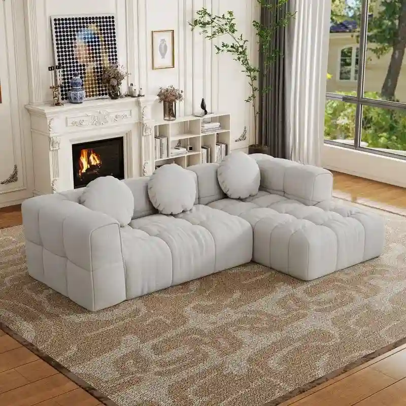 103  L-Shaped Modular Sofa, Free Combination (Left and Right Facing)