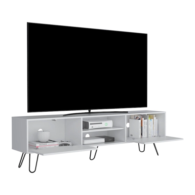 Vassel 2-Cabinet TV Stand Hairpin Legs