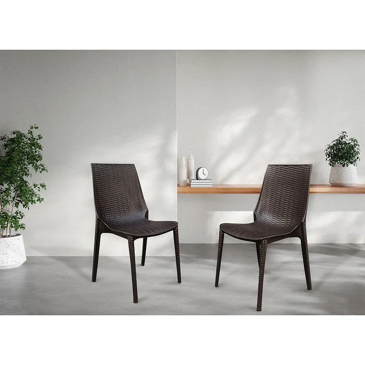 Lumina outdoor patio chair, set of two