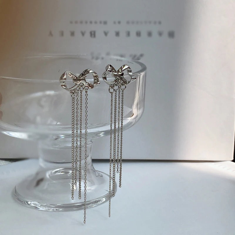 Luninana Earrings -  Hanging Ribbon Earrings YBY023