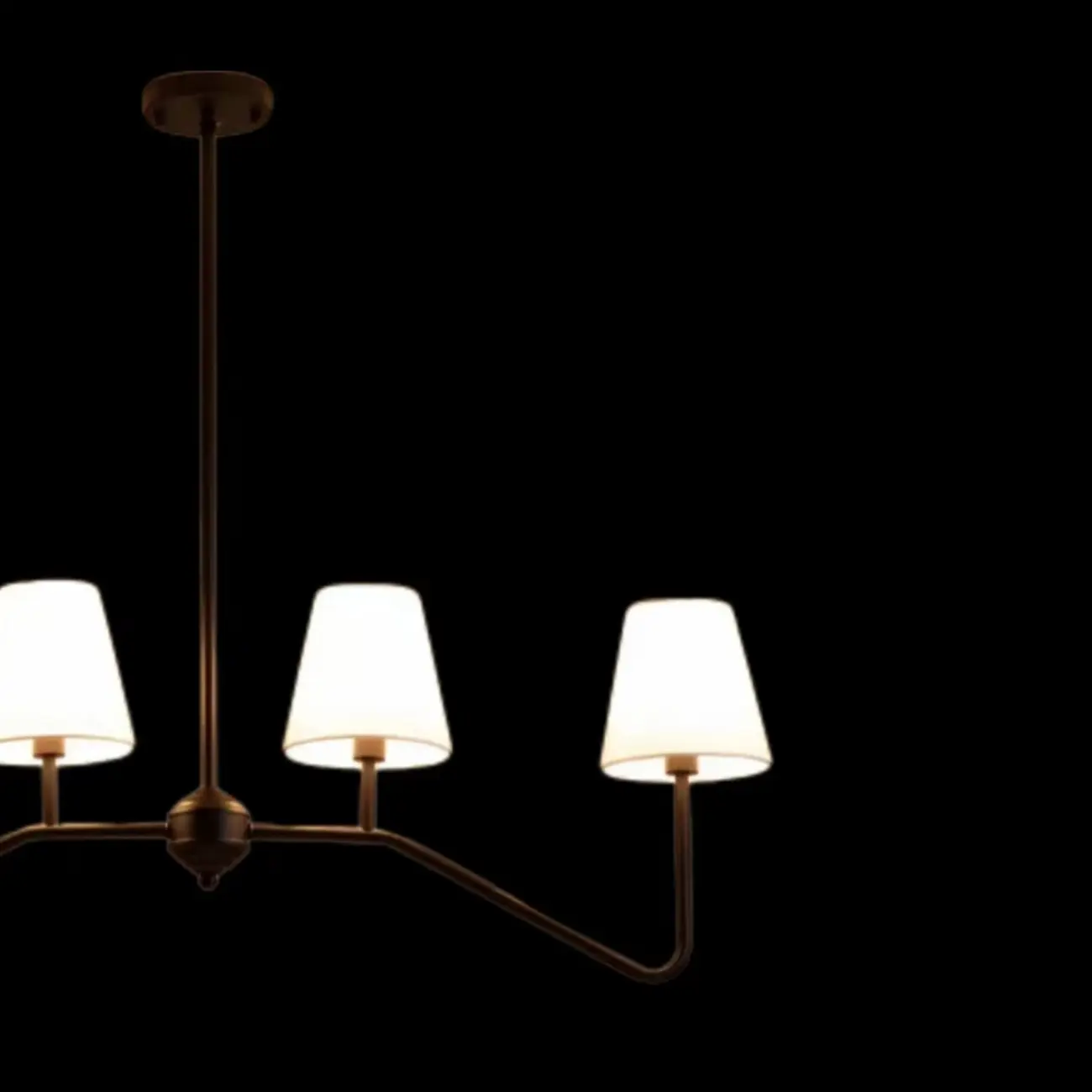 Black Metal Island Pendant Light with 4 Lights in Fabric Cylinder Shape