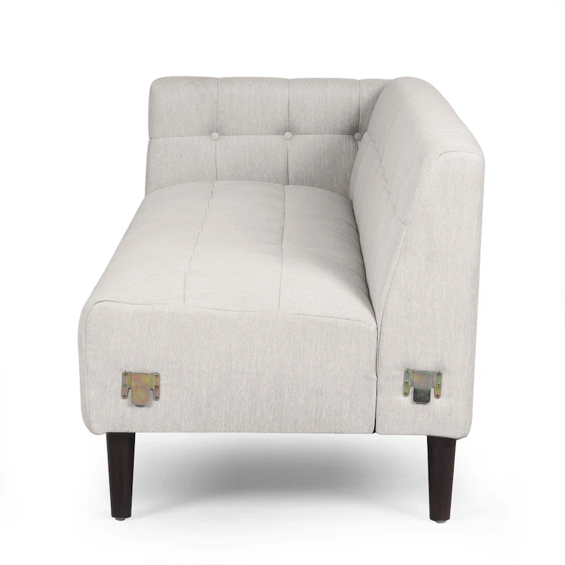 Clermont Mid-century Tufted Sectional Sofa by Christopher Knight Home - 114.00  L x 114.00  W x 30.75  H