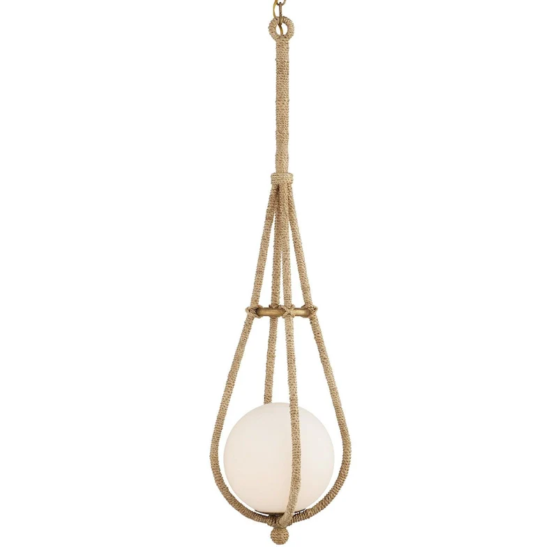 Currey & Company Passageway Pendant - 37 h x 7.5 dia