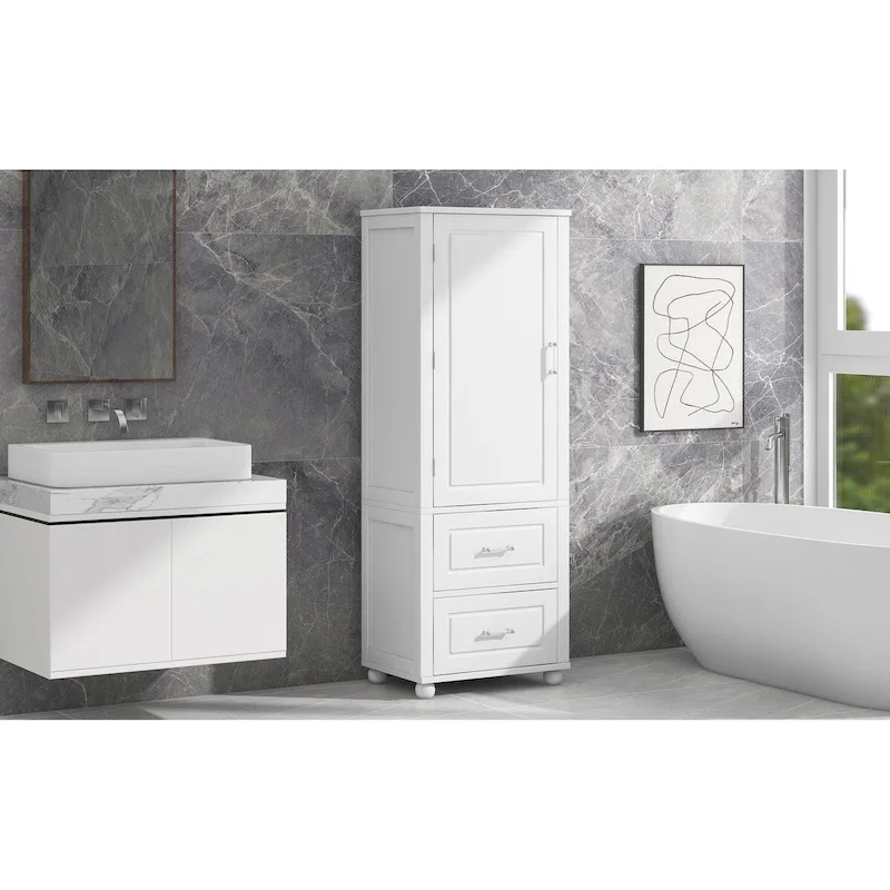 Tall Bathroom Storage Cabinet, Freestanding Storage Cabinet