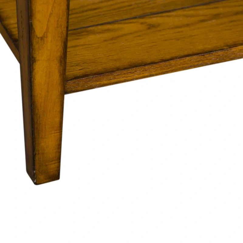 Oak Square Lamp Table