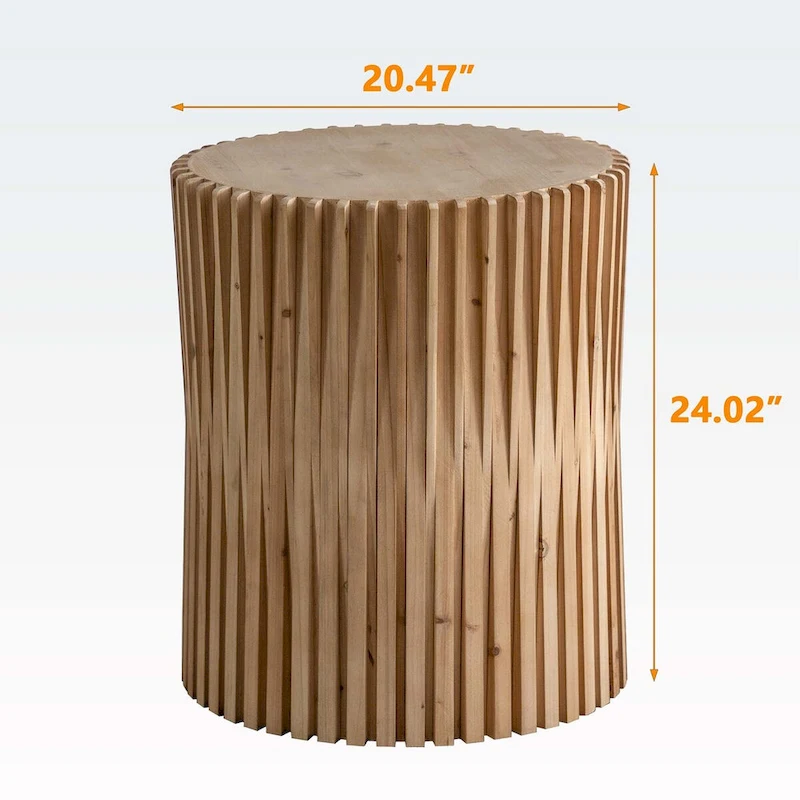 Retro Fashion Style Cylindrical Coffee Table