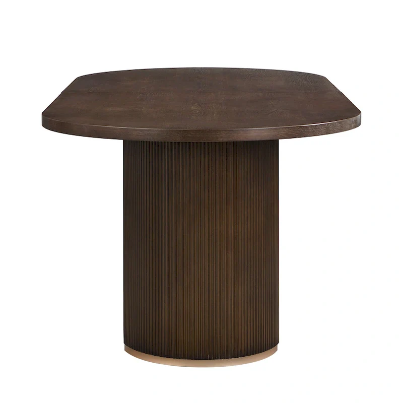 Modern Style Oval Wood Dining Table