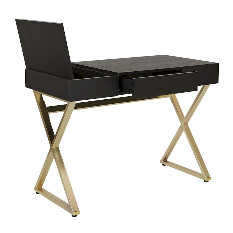 OSP Home Furnishings Andrea Powered Home Office Desk