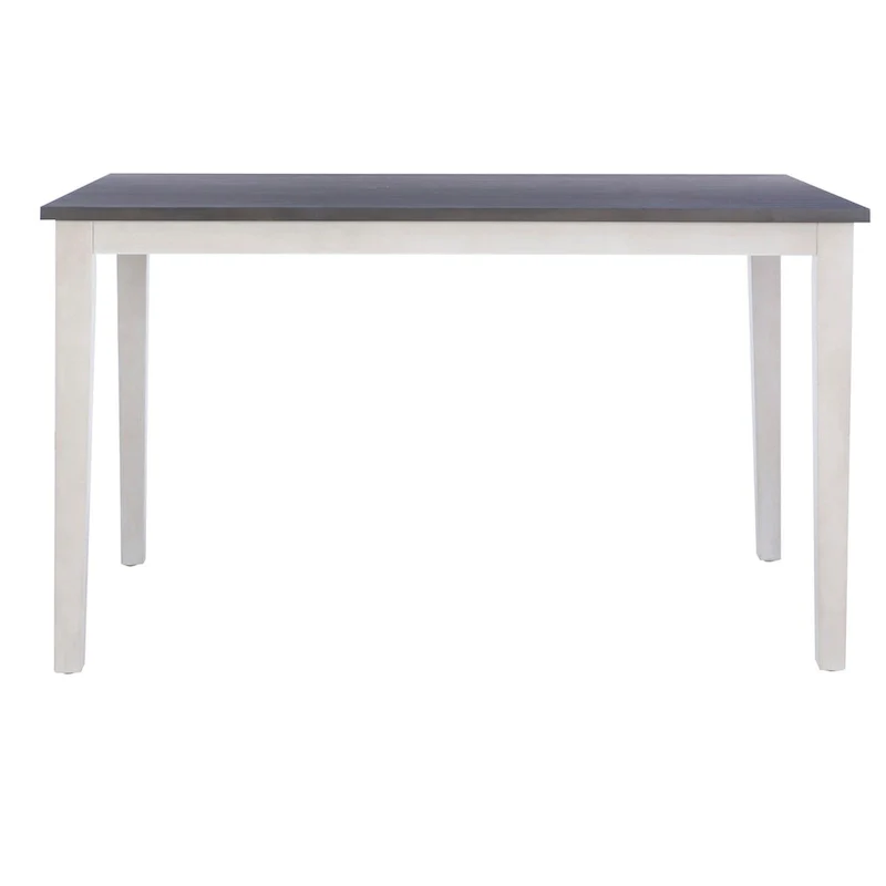 White Acacia Wood Counter Height Dining Table