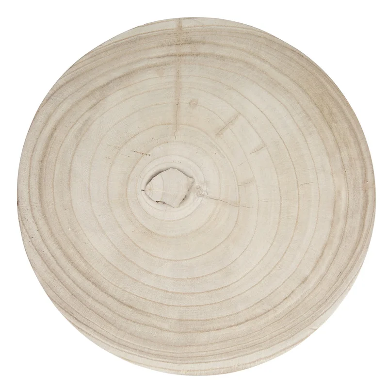 Paulownia Wood Carved Stool